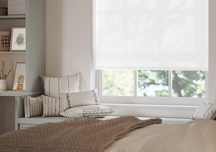 Roma, Peony White - Twist&Fit Roller Blind - Image 5
